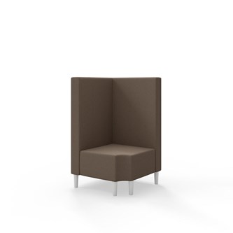 Snake hjørnemodul 90 grader R 12 med træben, mellemhøj ryg sh 43