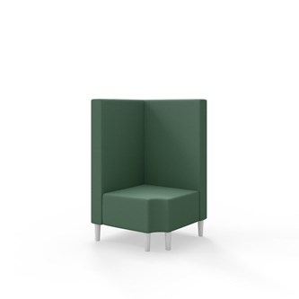 Snake hjørnemodul 90 grader R 12 med træben, mellemhøj ryg sh 43