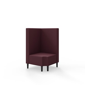 Snake hjørnemodul 90 grader R 12 med træben, mellemhøj ryg sh 43