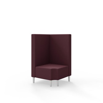 Snake hjørnemodul 90 grader R 12 med træben, mellemhøj ryg sh 43