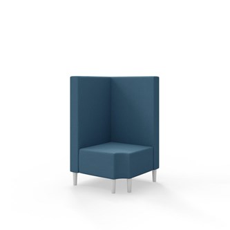 Snake hjørnemodul 90 grader R 12 med træben, mellemhøj ryg sh 43