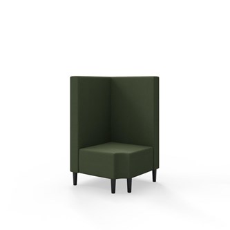 Snake hjørnemodul 90 grader R 12 med træben, mellemhøj ryg sh 43