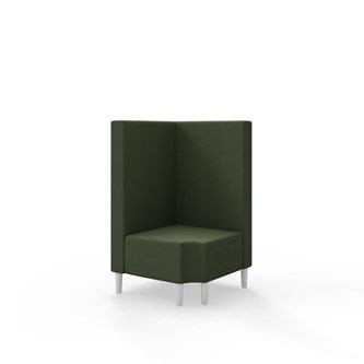 Snake hjørnemodul 90 grader R 12 med træben, mellemhøj ryg sh 43