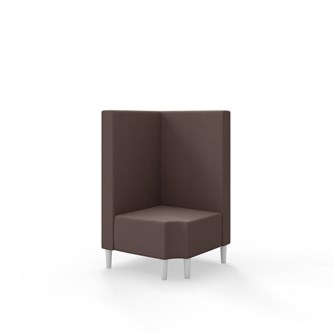 Snake hjørnemodul 90 grader R 12 med træben, mellemhøj ryg sh 43