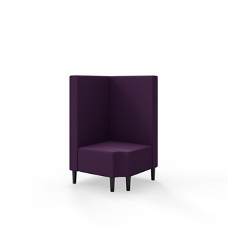 Snake hjørnemodul 90 grader R 12 med træben, mellemhøj ryg sh 43