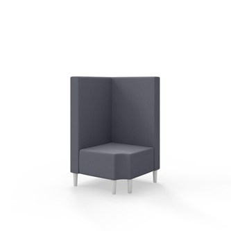 Snake hjørnemodul 90 grader R 12 med træben, mellemhøj ryg sh 43