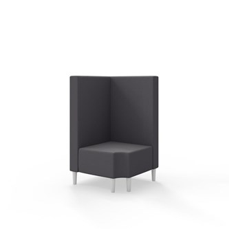 Snake hjørnemodul 90 grader R 12 med træben, mellemhøj ryg sh 43