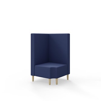 Snake hjørnemodul 90 grader R 12 med træben, mellemhøj ryg sh 43