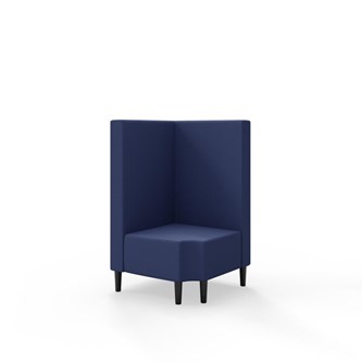 Snake hjørnemodul 90 grader R 12 med træben, mellemhøj ryg sh 43