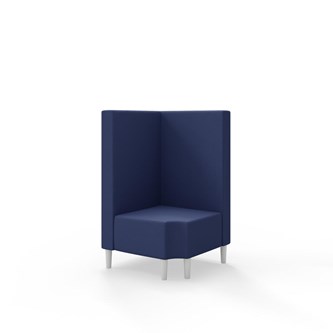 Snake hjørnemodul 90 grader R 12 med træben, mellemhøj ryg sh 43