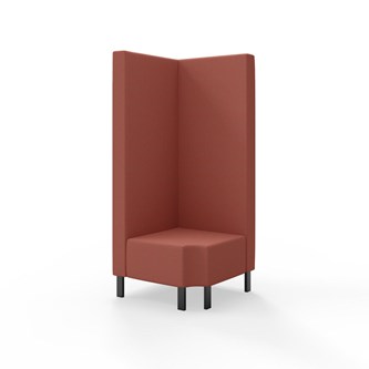 Snake hjørnemodul 90 grader R 12 med metalben, høj ryg sh 43