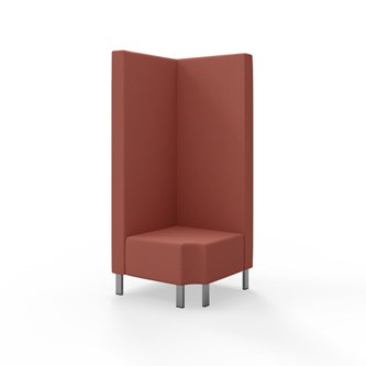 Snake hjørnemodul 90 grader R 12 med metalben, høj ryg sh 43