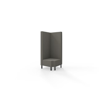 Snake hjørnemodul 90 grader R 12 med metalben, høj ryg sh 43