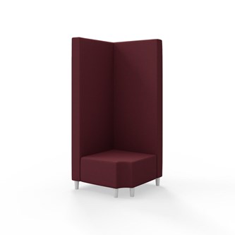 Snake hjørnemodul 90 grader R 12 med træben, høj ryg sh 37,5