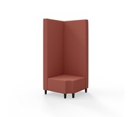 Snake hjørnemodul 90 grader R 12 med træben, høj ryg sh 37,5