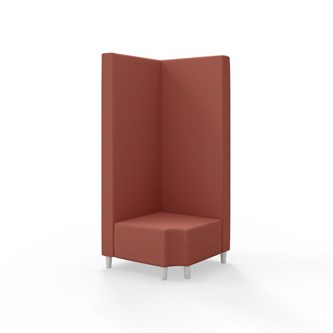 Snake hjørnemodul 90 grader R 12 med træben, høj ryg sh 37,5