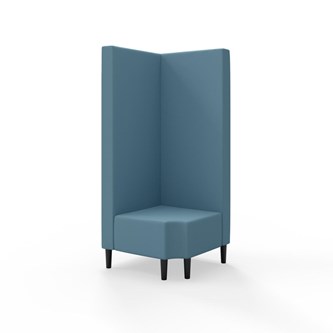 Snake hjørnemodul 90 grader R 12 med træben, høj ryg sh 43