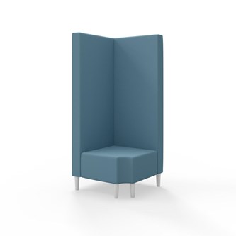 Snake hjørnemodul 90 grader R 12 med træben, høj ryg sh 43