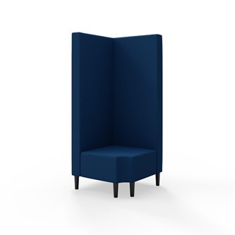 Snake hjørnemodul 90 grader R 12 med træben, høj ryg sh 43