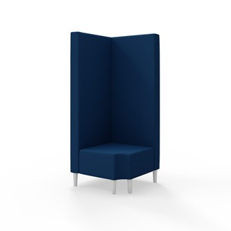 Snake hjørnemodul 90 grader R 12 med træben, høj ryg sh 43