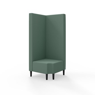 Snake hjørnemodul 90 grader R 12 med træben, høj ryg sh 43