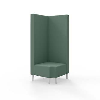 Snake hjørnemodul 90 grader R 12 med træben, høj ryg sh 43