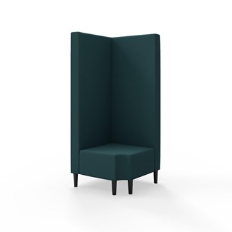 Snake hjørnemodul 90 grader R 12 med træben, høj ryg sh 43