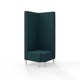 Snake hjørnemodul 90 grader R 12 med træben, høj ryg sh 43