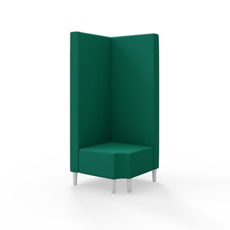 Snake hjørnemodul 90 grader R 12 med træben, høj ryg sh 43