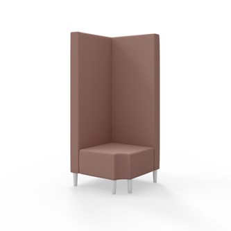 Snake hjørnemodul 90 grader R 12 med træben, høj ryg sh 43