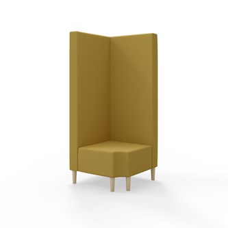 Snake hjørnemodul 90 grader R 12 med træben, høj ryg sh 43