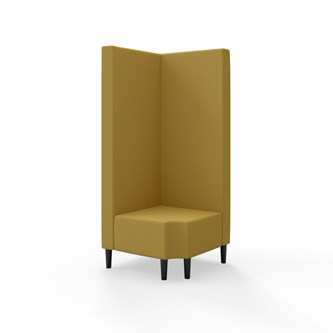 Snake hjørnemodul 90 grader R 12 med træben, høj ryg sh 43