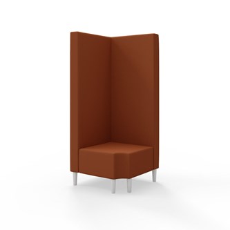 Snake hjørnemodul 90 grader R 12 med træben, høj ryg sh 43