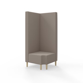 Snake hjørnemodul 90 grader R 12 med træben, høj ryg sh 43