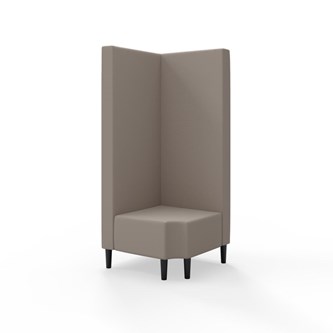 Snake hjørnemodul 90 grader R 12 med træben, høj ryg sh 43