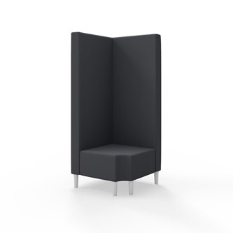 Snake hjørnemodul 90 grader R 12 med træben, høj ryg sh 43