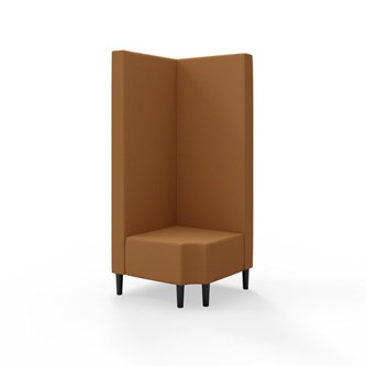 Snake hjørnemodul 90 grader R 12 med træben, høj ryg sh 43