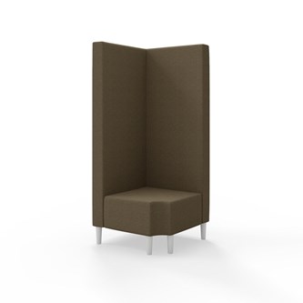 Snake hjørnemodul 90 grader R 12 med træben, høj ryg sh 43