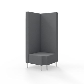 Snake hjørnemodul 90 grader R 12 med træben, høj ryg sh 43