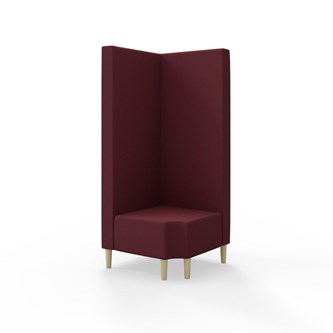 Snake hjørnemodul 90 grader R 12 med træben, høj ryg sh 43