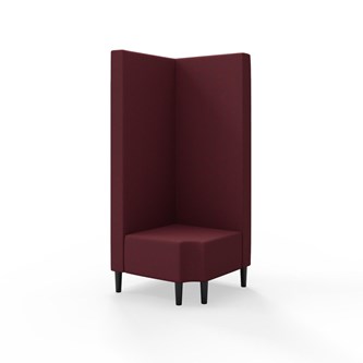 Snake hjørnemodul 90 grader R 12 med træben, høj ryg sh 43