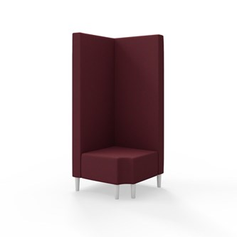 Snake hjørnemodul 90 grader R 12 med træben, høj ryg sh 43