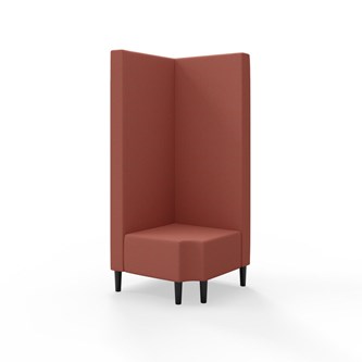 Snake hjørnemodul 90 grader R 12 med træben, høj ryg sh 43