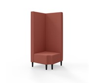 Snake hjørnemodul 90 grader R 12 med træben, høj ryg sh 43