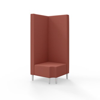 Snake hjørnemodul 90 grader R 12 med træben, høj ryg sh 43