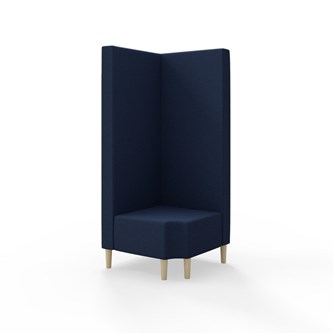 Snake hjørnemodul 90 grader R 12 med træben, høj ryg sh 43