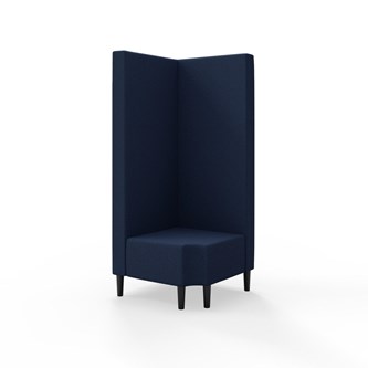 Snake hjørnemodul 90 grader R 12 med træben, høj ryg sh 43