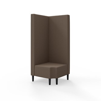 Snake hjørnemodul 90 grader R 12 med træben, høj ryg sh 43