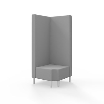 Snake hjørnemodul 90 grader R 12 med træben, høj ryg sh 43