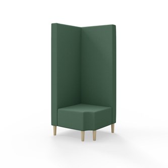 Snake hjørnemodul 90 grader R 12 med træben, høj ryg sh 43